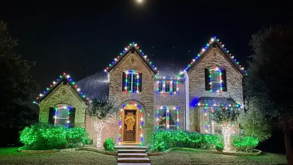 christmas lights house